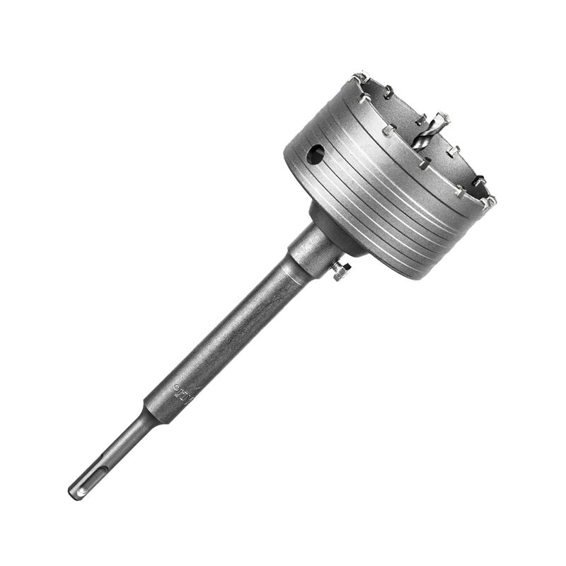 SALI Concrete Hole Saw Kits 4"（100mm） Tungsten Steel Wall Hole Cutter Drill Bit Sets with 220mm SDS Plus Shank Connecting Rod，100mm Center Positioning Drill Bits for Cement Wall Masonry Foam Brick - Image 1